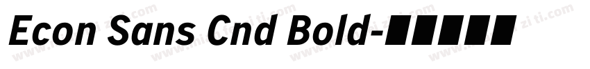 Econ Sans Cnd Bold字体转换